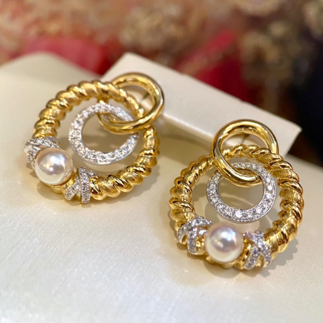 Delicate Artisan Pearl Earring