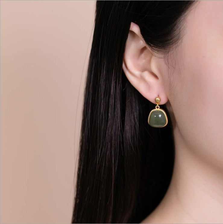 Delicate Artisan Gold Earring