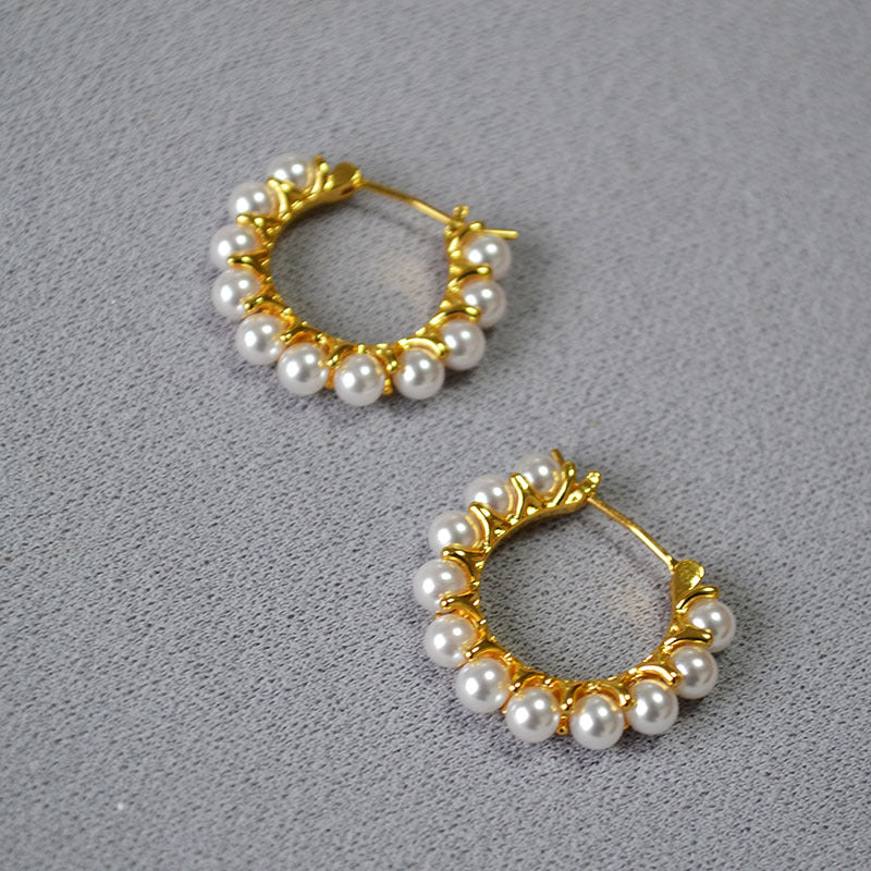 Delicate Artisan Gold Earring