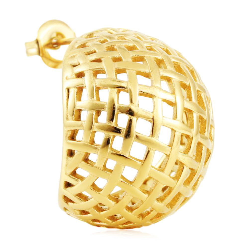 Vintage Handmade Gold Earring