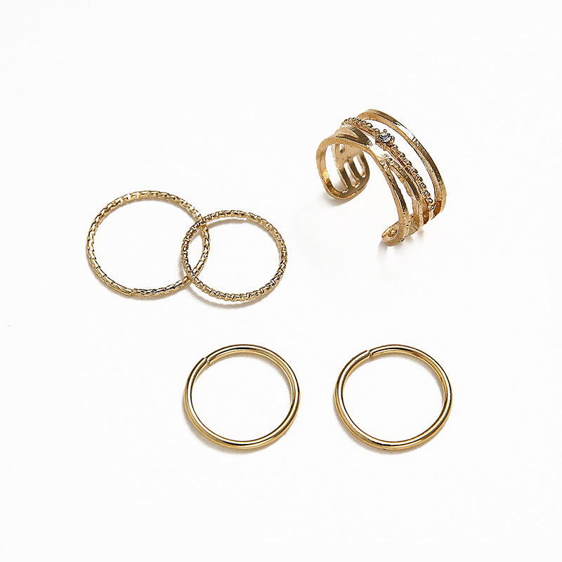 Delicate Artisan Gold Ring