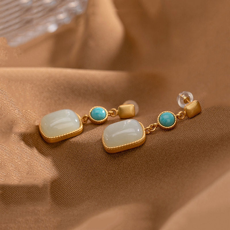 Delicate Artisan Gold Earring