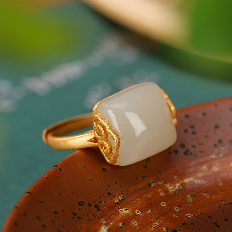 Delicate Artisan Gold Ring