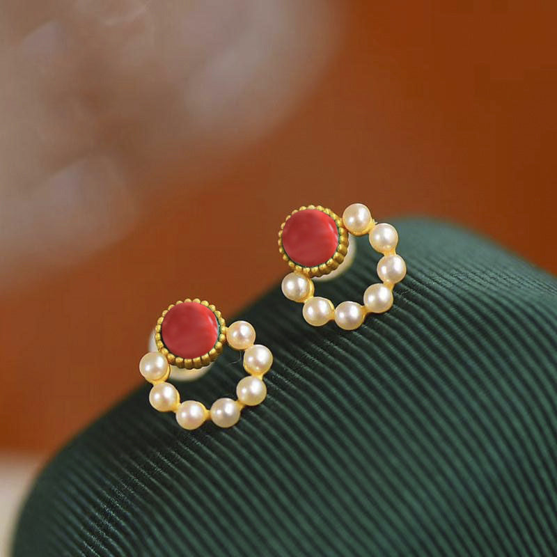 Delicate Artisan Pearl Earring