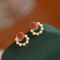 Delicate Artisan Pearl Earring