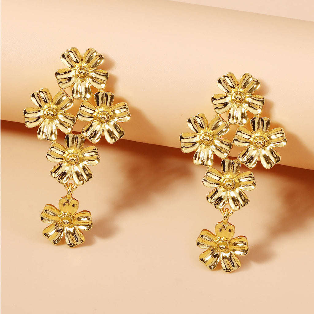 Delicate Artisan Gold Earring