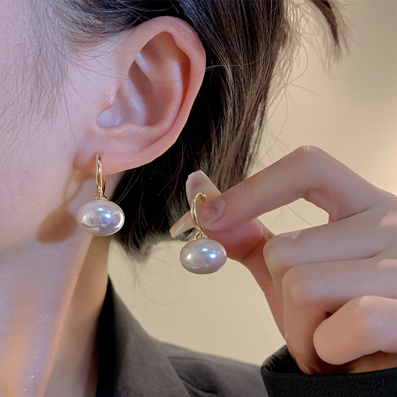 Delicate Artisan Pearl Earring