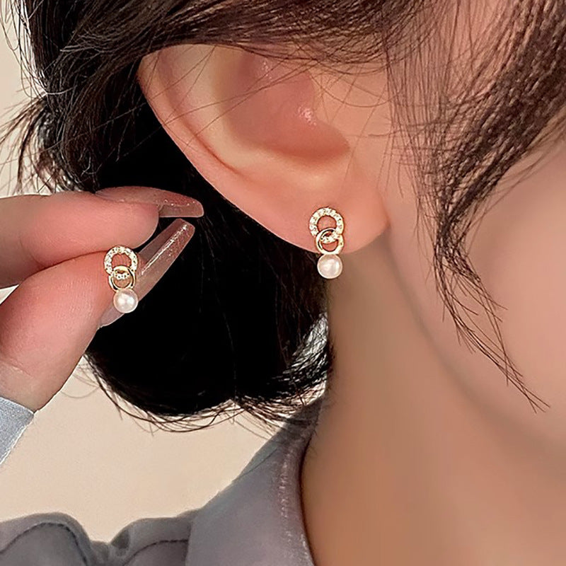 Delicate Artisan Pearl Earring