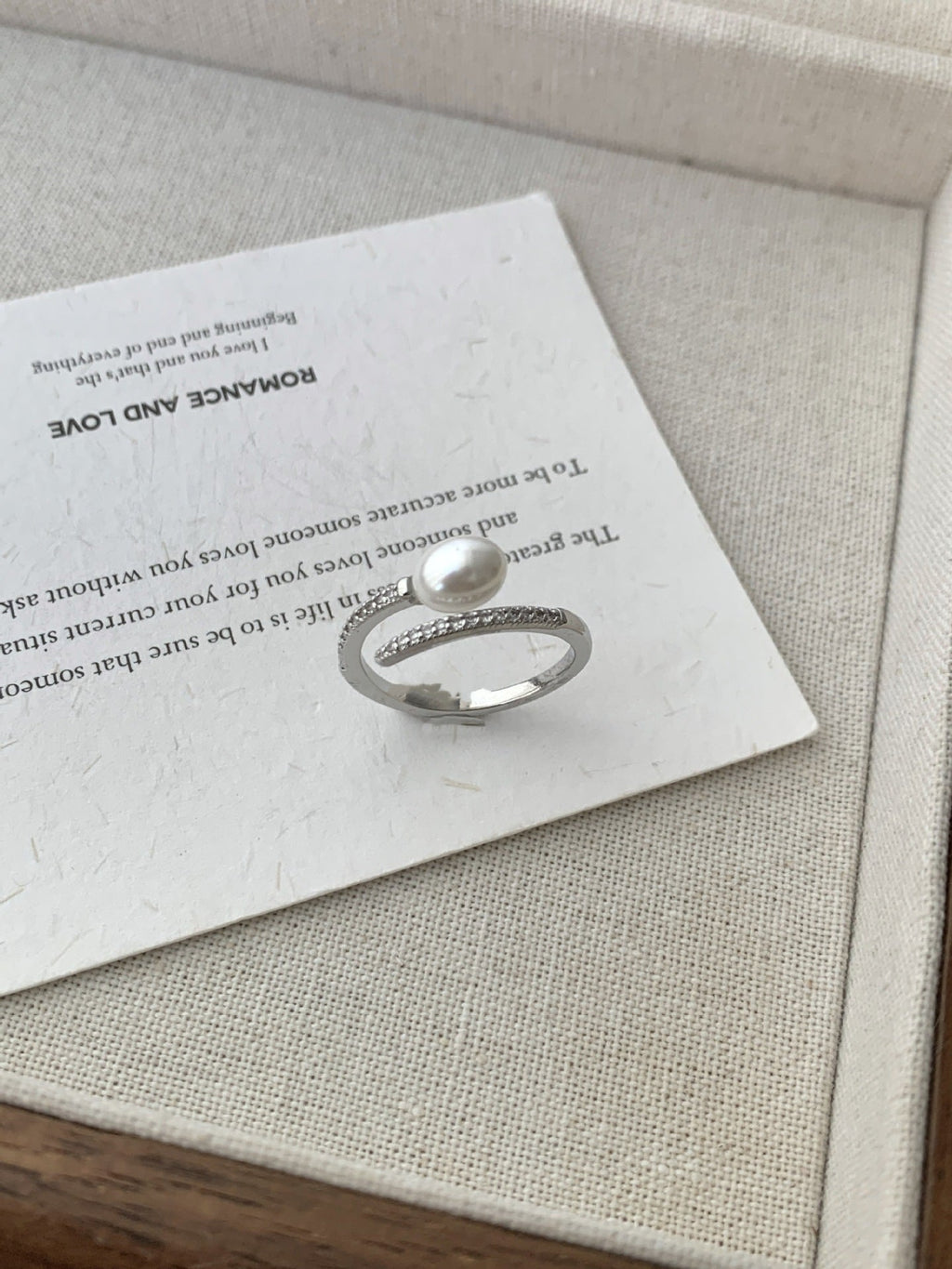 Beautiful Pearl Ring with Unique Style