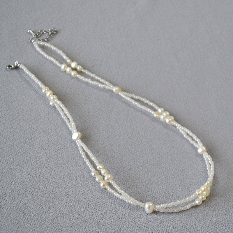 Delicate Artisan Pearl Necklace