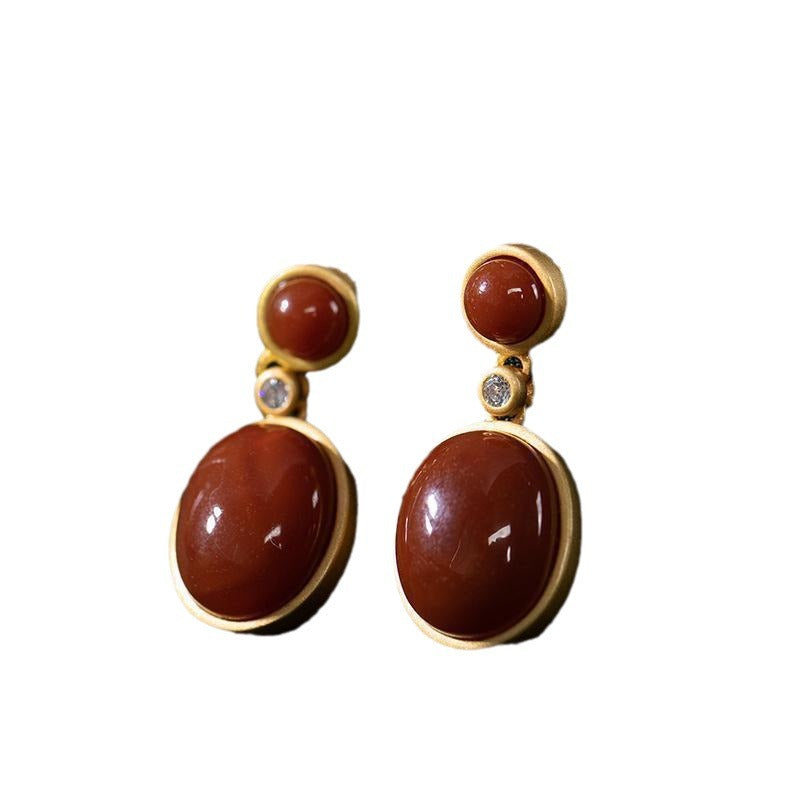 Delicate Artisan Gold Earring