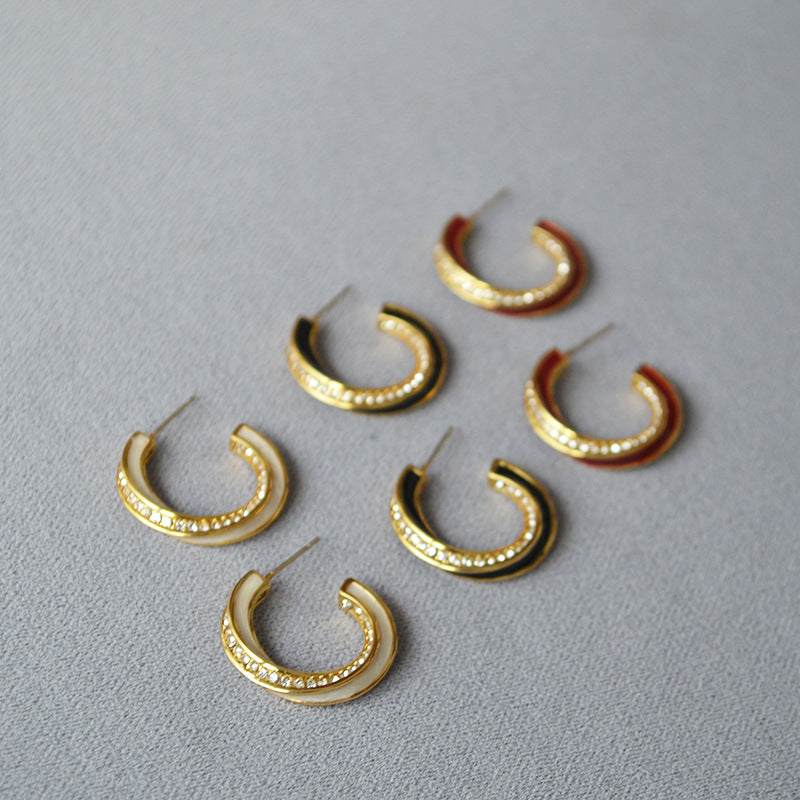 Vintage Handmade Gold Earring