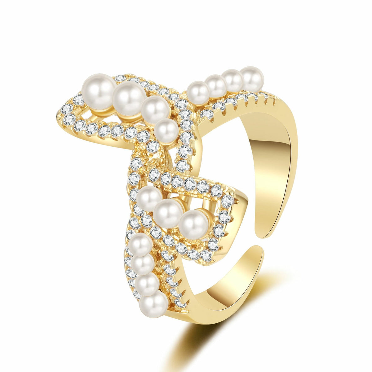 Delicate Artisan Pearl Ring