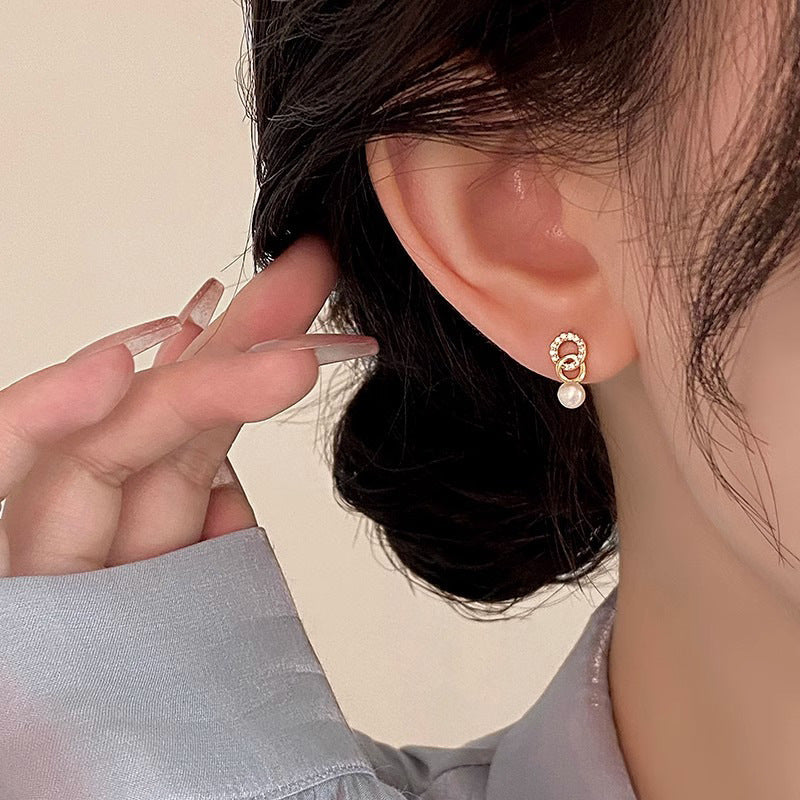 Delicate Artisan Pearl Earring
