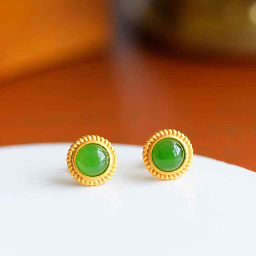 Vintage Handmade Gold Earring