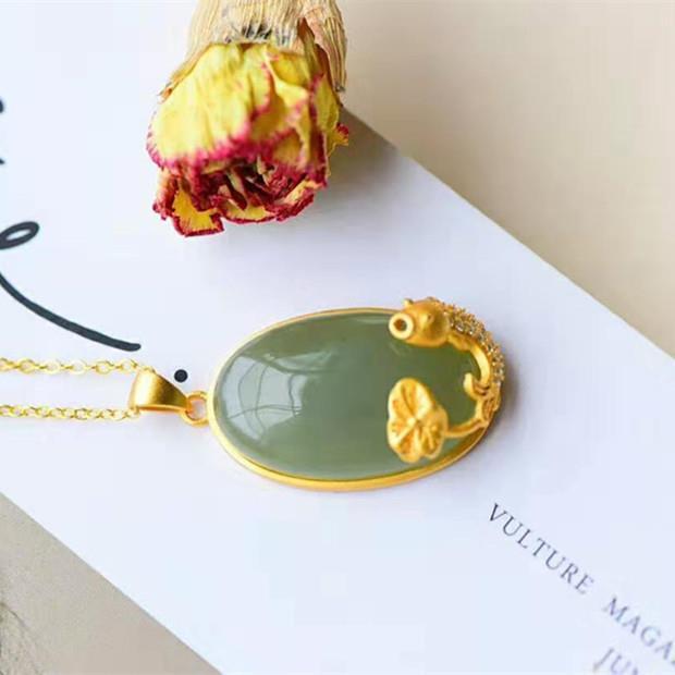 Delicate Artisan Gold Pendant
