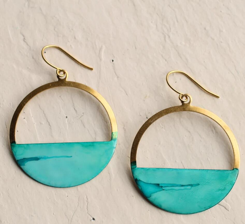 Vintage Handmade Gold Earring