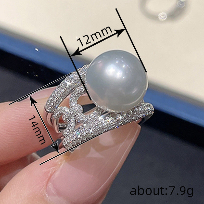 Delicate Artisan Pearl Ring