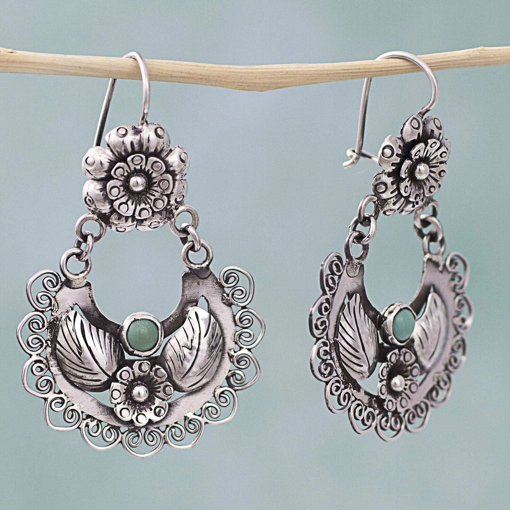 Delicate Artisan Silver Earring