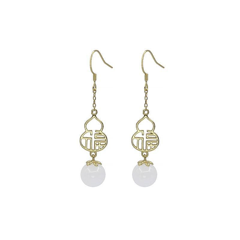 Delicate Artisan Gold Earring
