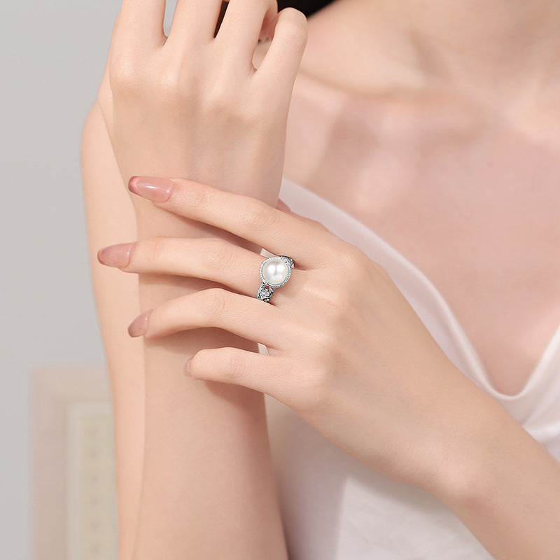 Romantic Pearl Ring for Special Moments