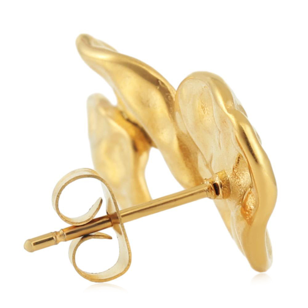 Delicate Artisan Gold Earring