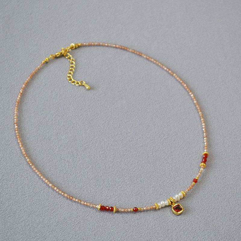 Delicate Artisan Pearl Necklace