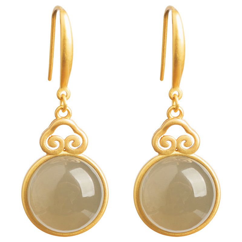 Delicate Artisan Gold Earring