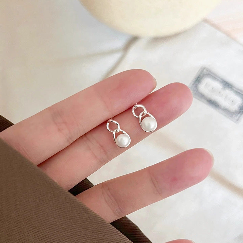 Delicate Artisan Pearl Earring