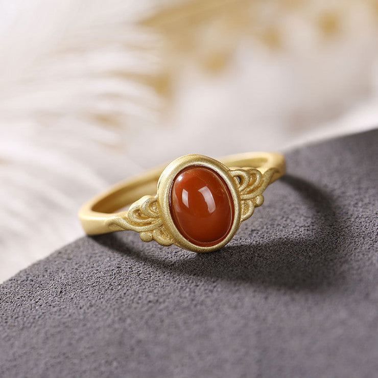 Delicate Artisan Gold Ring