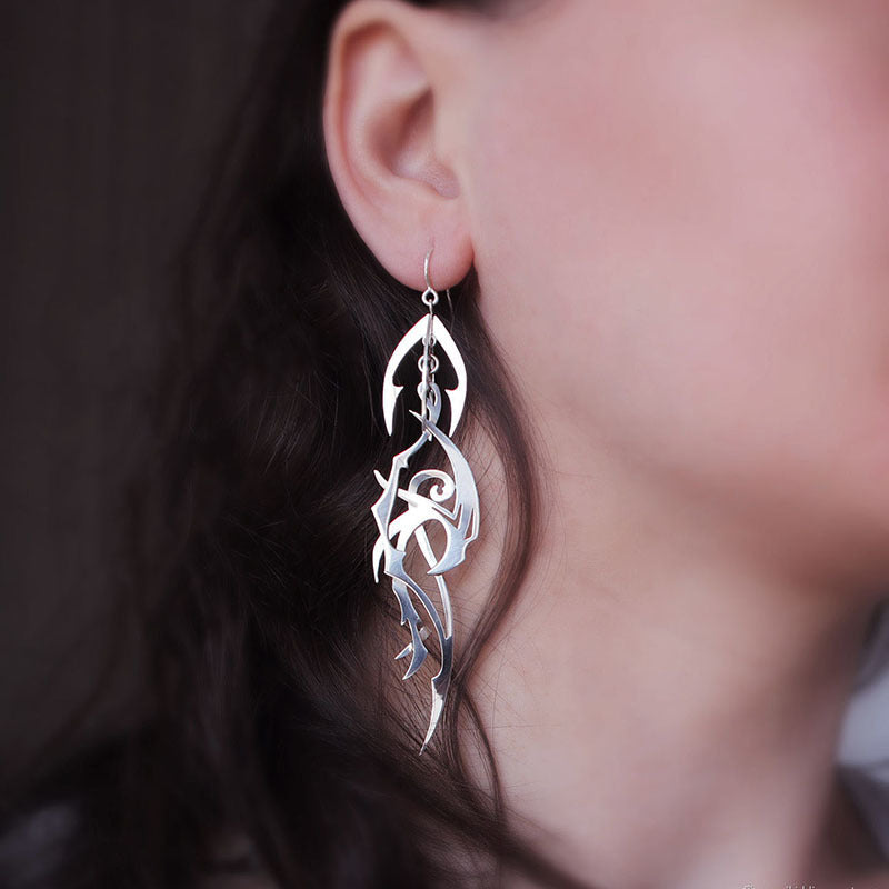 Vintage Handmade Silver Earring