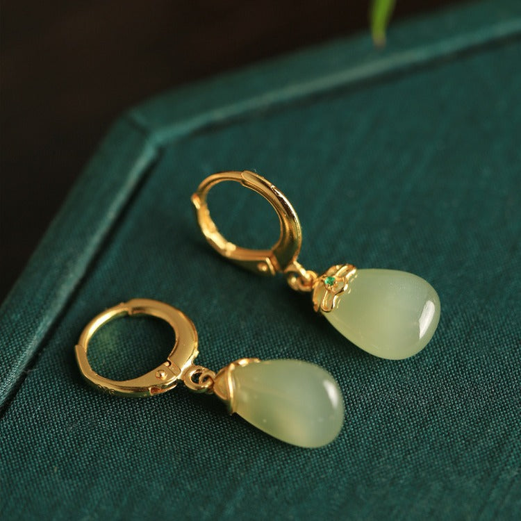 Delicate Artisan Gold Earring