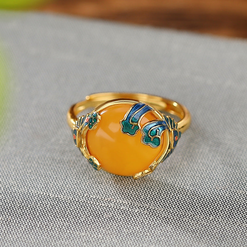 Delicate Artisan Gold Ring