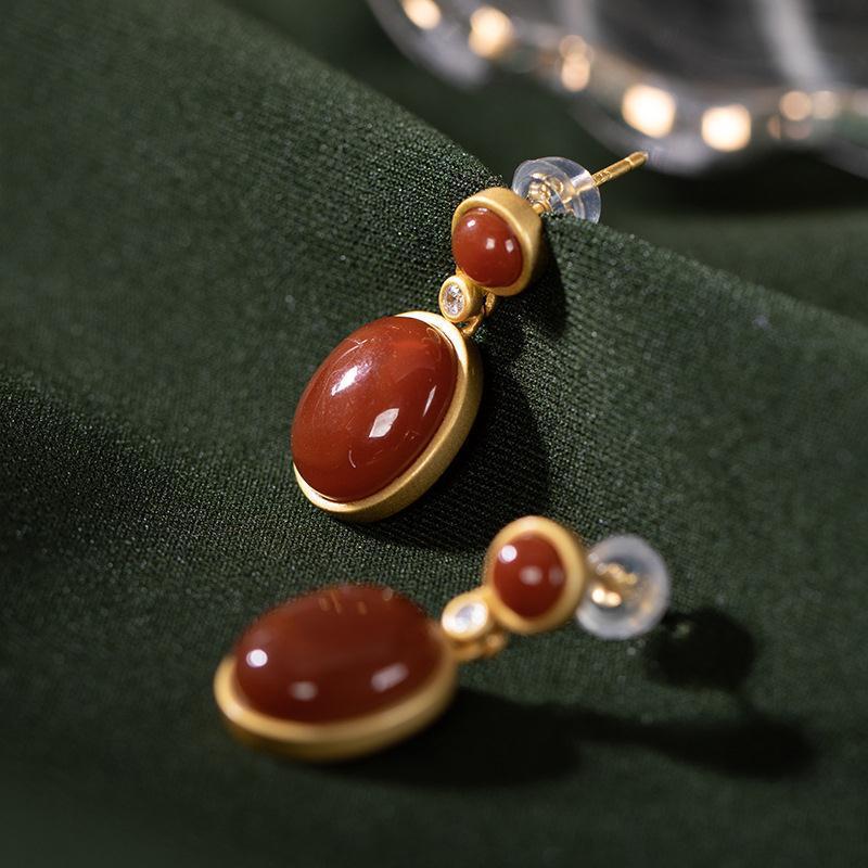 Delicate Artisan Gold Earring