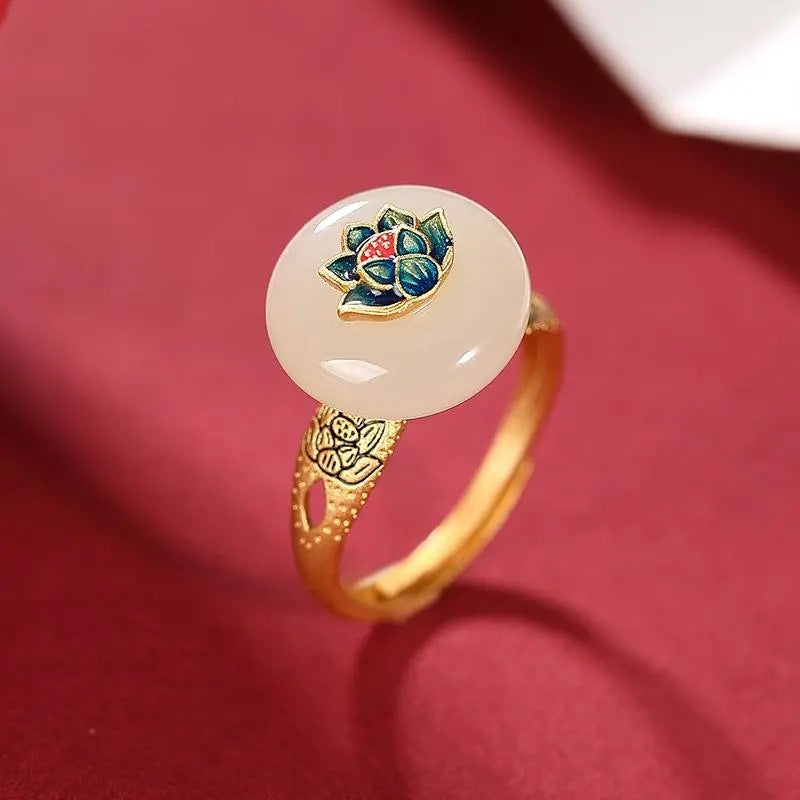 Delicate Artisan Gold Ring