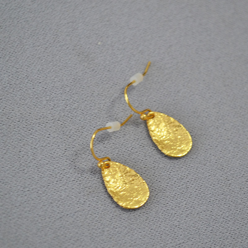 Delicate Artisan Gold Earring