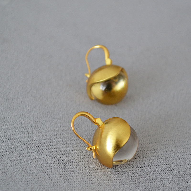 Delicate Artisan Gold Earring