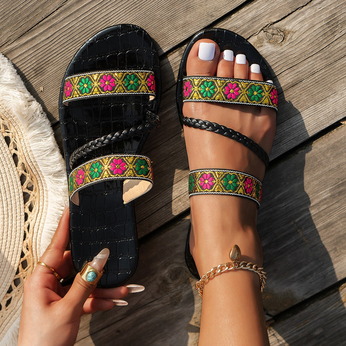 Vintage Inspired Orthopedic Sandals
