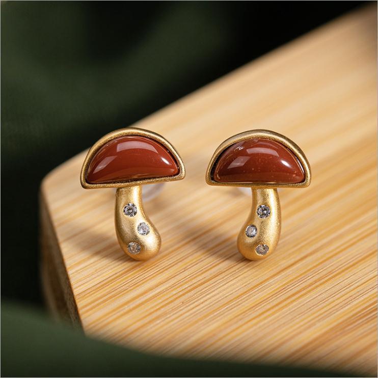 Delicate Artisan Gold Earring
