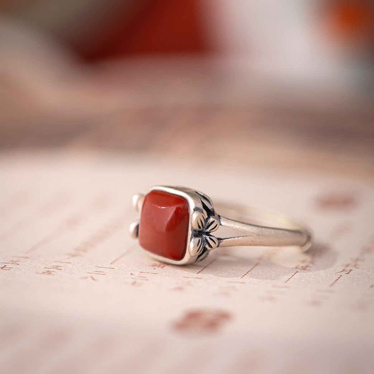 Delicate Artisan Silver Ring