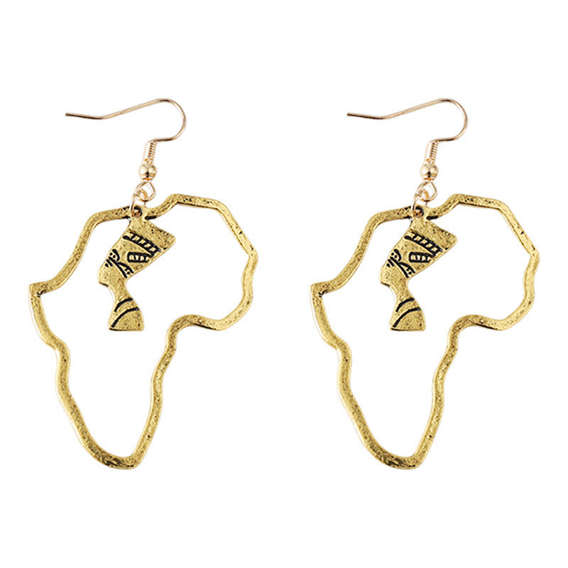 Vintage Handmade Gold Earring