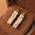 Vintage Handmade Gold Necklace
