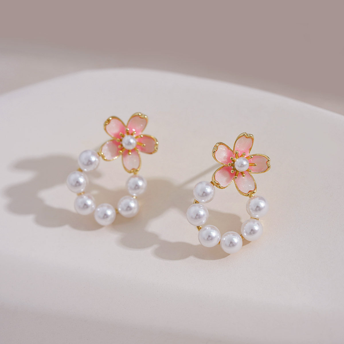 Delicate Artisan Pearl Earring