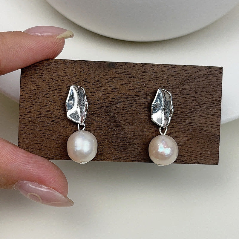 Delicate Artisan Pearl Earring