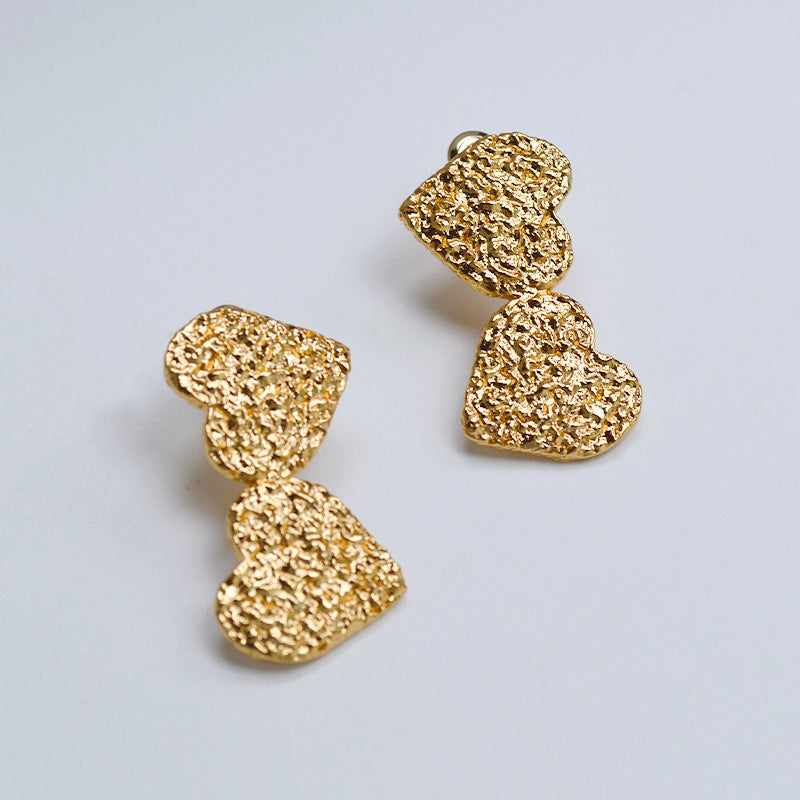 Delicate Artisan Gold Earring