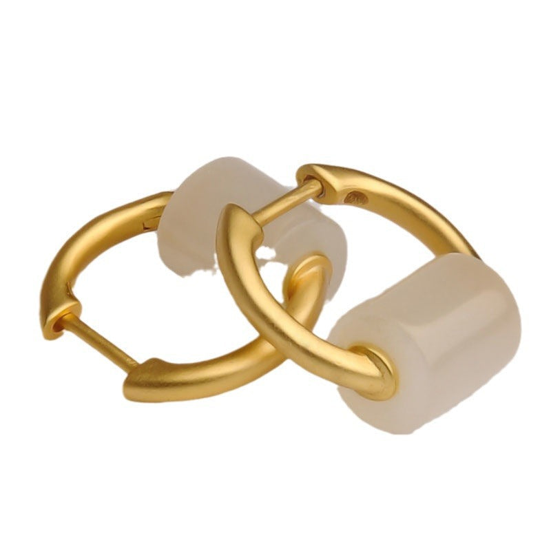 Delicate Artisan Gold Earring