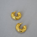 Delicate Artisan Gold Earring