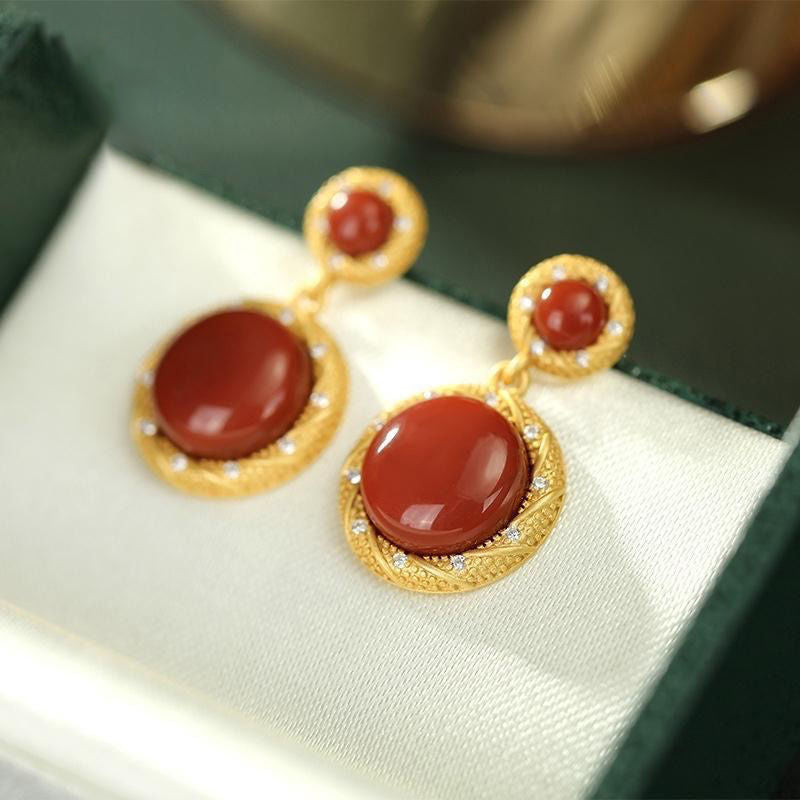 Vintage Handmade Gold Earring