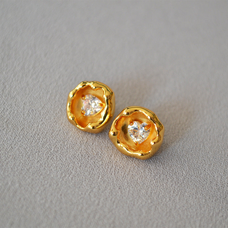 Vintage Handmade Silver Earring