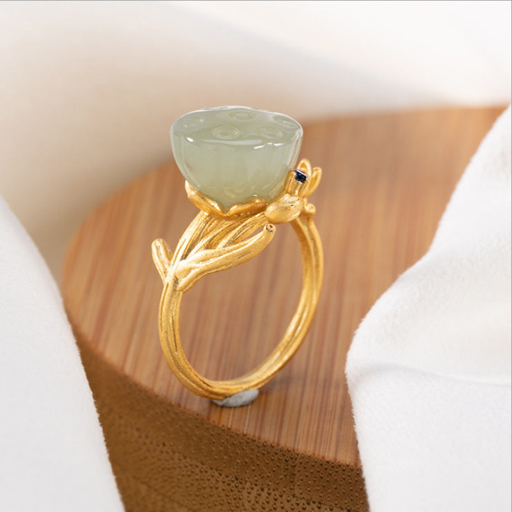 Delicate Artisan Gold Ring
